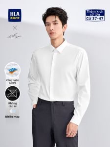 HLA | Áo Sơ Mi Đậu Trắng Chống Nhăn Bảo Vệ 3 Tầng