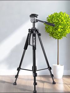 MAJU. *Free Holder* ZOMEI Z1200 Original Professional Travel Portable Aluminum Tripod With Digital Camera DSLR Stand Vlog Video Photography Lightweight Mirrorless Go Pro Phone Metal