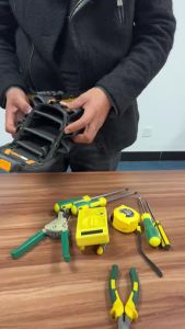 TOOLSTACK Túi Đựng Đồ Của Thợ Cơ Khí Túi Đeo Thắt Lưng Nhiều Túi Treo Nhanh Dành Cho Thợ Điện Dụng Cụ Vặn Vít Và Kìm Bằng Vải Oxford Chống Mài Mòn