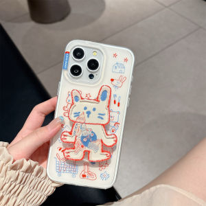 Tấm Lót Bảo Vệ Hình Thỏ Phong Cách Hàn Quốc Cho iPhone 17 pro Apple 16 pro Max 15 14 Chống Rơi Mới