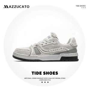 MAZZUCATO Autumn New Style National Trend De Xin Mens Shoes Couples Versatile Sports Skate Shoes Youth Fashion Canvas Shoes