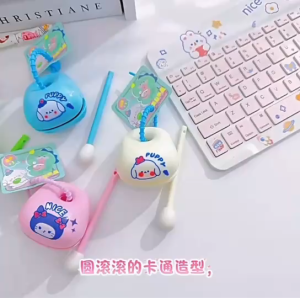 พวงกุญแจ การ์ตูนเคาะ เคาะเล่นได้ ของเล่น ห้อยกระเป๋า พวงกุญแจปลาไม้เคาะจี้น่ารักกระเป๋าจี้ ห้อยกุญแจ พร้อมส่ง