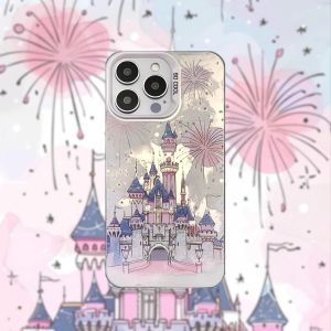 Artistic Firework Castle Phone Case for Mobile Customized Personality Anti-slip High-End Feel Suitable for 16Promax 16Pro 16Plus