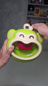 OSSDE Glutton Monkey Basketball Game Fun Timer Fruit Engaging Wall-Mounted Shooting Board