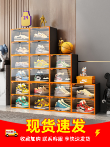 Popular Plastic Shoe Rack Wall Display Cabinet Transparent Shoe Storage Box Home Use Ball Shoe Organizer Coleshome Macaron Color