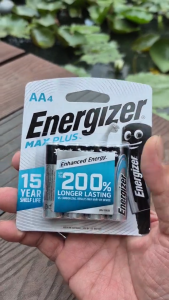 Vỉ 4 viên pin tiểu AA 1.5V Energizer Max Plus - Chính hãng