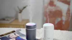 เครื่องพ่น Aroma Diffuser ฟอกอากาศ เพิ่มความชื้น 10 ล้าติ้ว เครื่องพ่น เครื่องเพิ่มความชื้นในอากาศ LED DQ-107