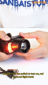 SUPERFIRE  Sensor Headlamp HL25 15W Super Bright Type-c Rechargeable White+Red Light  Working up to 6.5 hours 230 Meters Long Shot Led Head Light Torch