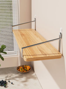 Wall-mounted Storage Shelf Hole-free Solid Wood