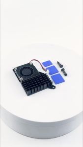 SHCHV | Raspberry Pi 5 Active Cooler Aluminum Heatsink Speed Adjustable PWM Fan Black Silver Blue Cooling Radiator for Pi5 RPI 5
