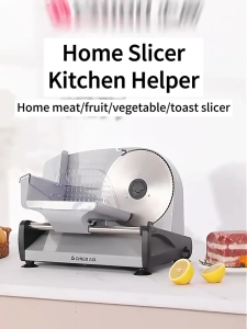 SHANBEN Electric meat slicer household multifunctional small slicer stainless steel 1-15mm adjustable thickness meat slicer