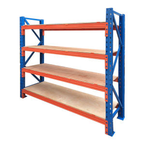 Heavy Duty Warehouse Storage Rack Thickened Industrial Sheet Metal Multi Layer Pallet Storage Shelf Adjustable Height Steel Material