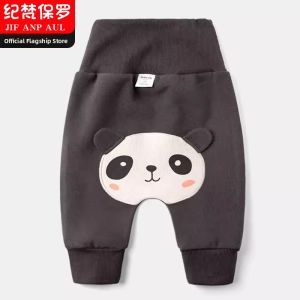 Winter-Spring Cotton Pants for Babies and Toddlers High-Waist Belly Protection Thin Style
