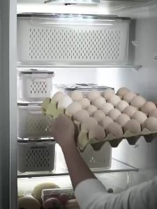 QIAOPIDIANDIAN | Portable Stackable Fridge Storage Box