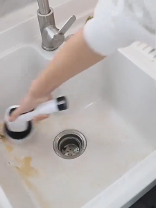 9 IN 1 Electric Brush Cleaner Automatic Brush Cleaning for Bathroom Rechargeable Scrubber for Bathroom Toilet Brush
