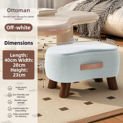 OUTUAN | Shoe Changing Stool Sofa Footstool Soft Pack Bench