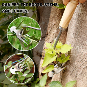 【On Sale】Hoe Weeding Handy Tool with Root Weeding Tool Gardening Weeding Rake Manganese Steel Farm Tools
