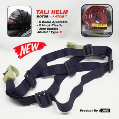 tali jaring helm type silang X / tali pengikat helm di motor berkualitas