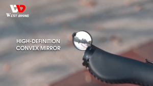 VICSTS กระจกจักรยาน กระจกจักรยานอุปกรณ์เสริมนูน 360°ปรับกระจกนูนสำหรับอุปกรณ์เสริมจักรยานถนน ใส สําหรับติดแฮนด์บาร์รถจัก