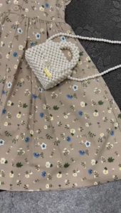 Jimmedy.id - Dress Anak Perempuan Imut Bunga Kecil Bahan Crincle Premium Untuk Umur 3 - 7 Tahun