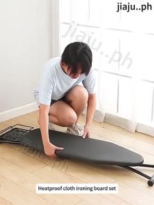 Foldable Ironing Board With Stand Heavy Duty Portable 6-Position Height Adjustment Metal Large Size For Home Use
