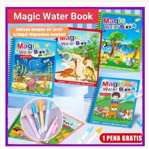 Bundara At-965 Buku ajaib mewarnai untuk anak/ Magic water book drawing