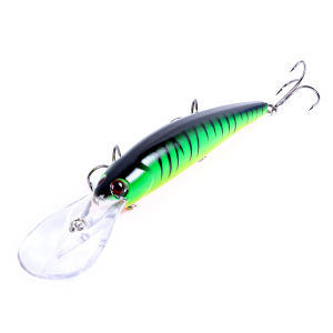 1pc 16.5cm 21g 6# Hook Deep Diving Large Minnow Wobbler Lure Artificial Hard Bait Crankbait Bass Pike Walleye Perch Fishing Gear
