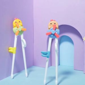 Children Training Chopsticks Learning Chopstick for Toddlers Kids Easy To Use Attractive Windmill Cute Cartoon