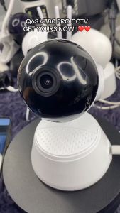 V380 PRO Q6 2MP CCTV Camera Wifi Connect to Phone 1080P IP Camera 360 Degree WiFi Mini Portable Indoor HD Night Vision Baby Monitor CCTV Security Camera with voice No blind spots Remote Monitoring