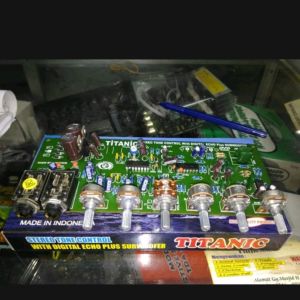 kit Rangkaian modul tone control subwoofer dilengkapi dengan Mic Dan Echo