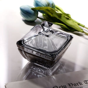 Creative Crystal Glass Sugar Box Storage Jar Home Use Elegant Covered Dry Fruit Snack Canister Storage Display Candy Jar