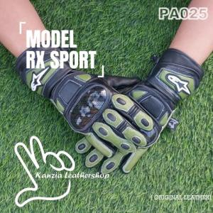 Sarung Tangan Motor Kulit Racing RX
