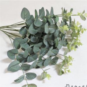 Cành lá táo giả - Bình cắm sẵn - cao 35cm - Cây giả hoa lụa Decor trang trí nhà cửa