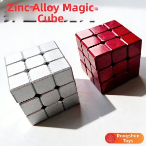 Zcube | Customizable Radiant Surface Red and Silver Creative Rubiks Cube