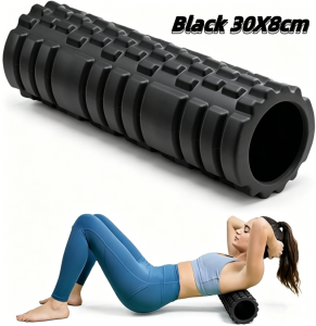 1 Foam Roller Yoga Column Fitness Yoga EVA Foam Roller Yoga Stick Deep Tissue Massage Roller Suitable for Back and Leg Muscle