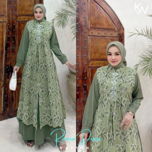 DRESS GAMIS OUTER MODE RANIA TERBARU BY KAYYANI 100%ASLI REAL