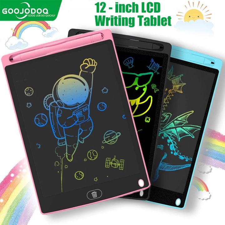 GOOJODOQ 12inch LCD Writing Tablet Children Drawing Pad Smart