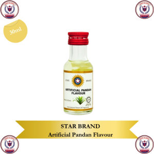 Star Brand Artificial Pandan Flavor 30ml Halal Certified Culinary Essence for Cakes Desserts Authentic Pandan Taste Ideal for Cooking and Food Preparation