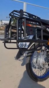 เเร๊คข้างซ้าย - ขวาปรับระดับสำหรับ รถมอเตอร์ไซค์ ที่ใส่ตะแกรงท้าย ALONE