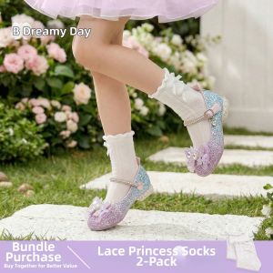 TONGMENGQINGTIAN | Girls Princess Shoes Shiny High Heels Fall Season
