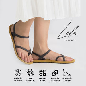 GOFORT Sandal Tali Silang Slip Wanita Dewasa Kekinian Terbaru Casual Korean Style LELA BANANA