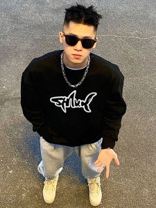 Áo Thun Nam Tay Dài Dáng Rộng in Chữ Phong Cách Mỹ Mùa Thu Thời Trang Cotton Thoải Mái in Chữ Thời Trang Thường Ngày