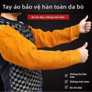 Flame-Resistant Leather Welding Sleeve