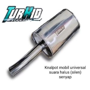 Knalpot Mobil Universal Suara Halus Tidak Bising Original Turkid Resonator untuk Brio Sigra Agya Alya stainless murah ramah lingkungan