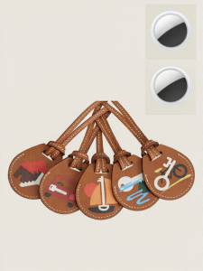 Protective Airtag Leather Case