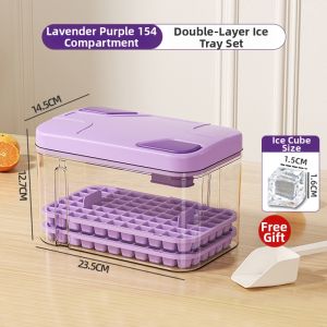 MEISHIMEIJIA | Large Capacity Food Grade Pressable Ice Molds