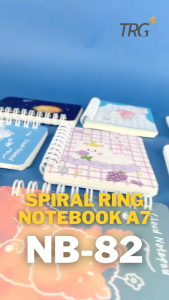 TRG Buku Tulis Catatan Kecil Saku A7 NB-82 - Mini Pocket Ruled Spiral Notebook TRG
