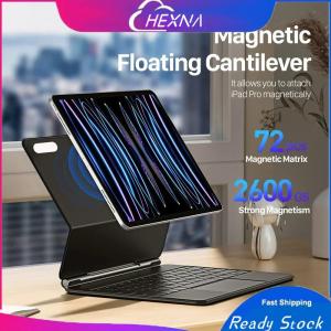 Magnetic levitation keyboard case for Samsung Galaxy Tab S10 FE 10.9 S10 FE+ 13.1 S9 S8 S7 S7 fe S7 Plus S8 Plus S9 Plus S9 Fe + with touchpad backlit keyboard cover