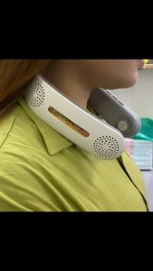 พัดลมพกพา พัดลมแบบแขวนคอ พัดลมคล้องคอ พัดลมมือถือ พัดลมมินิ ชาร์จ USB น้ำหนักเบา พกพาสะดวก