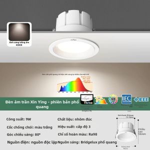 NVC | Đèn LED Âm Trần Chống Loá RG0 Ánh Sáng Xanh Thấp
